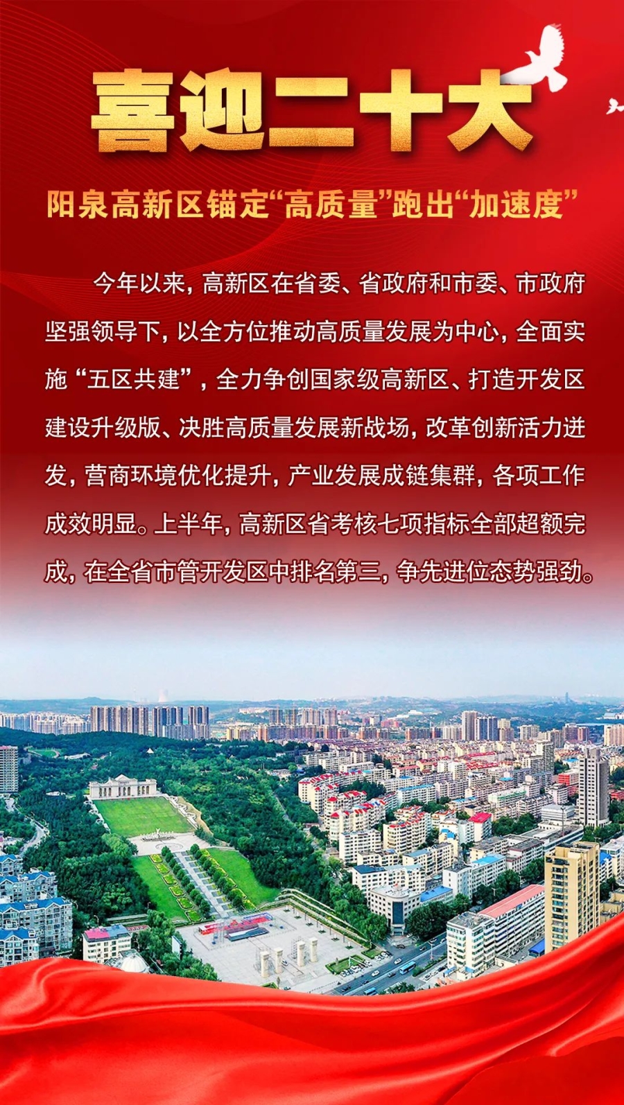 海报丨阳泉高新区锚定高质量跑出加速度
